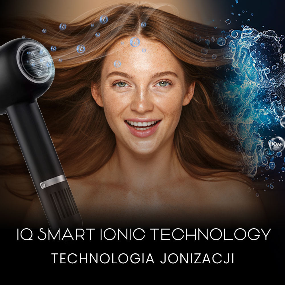 MistralBlast iQ Ionic Black - inteligentna suszarka do włosów z jonizacją