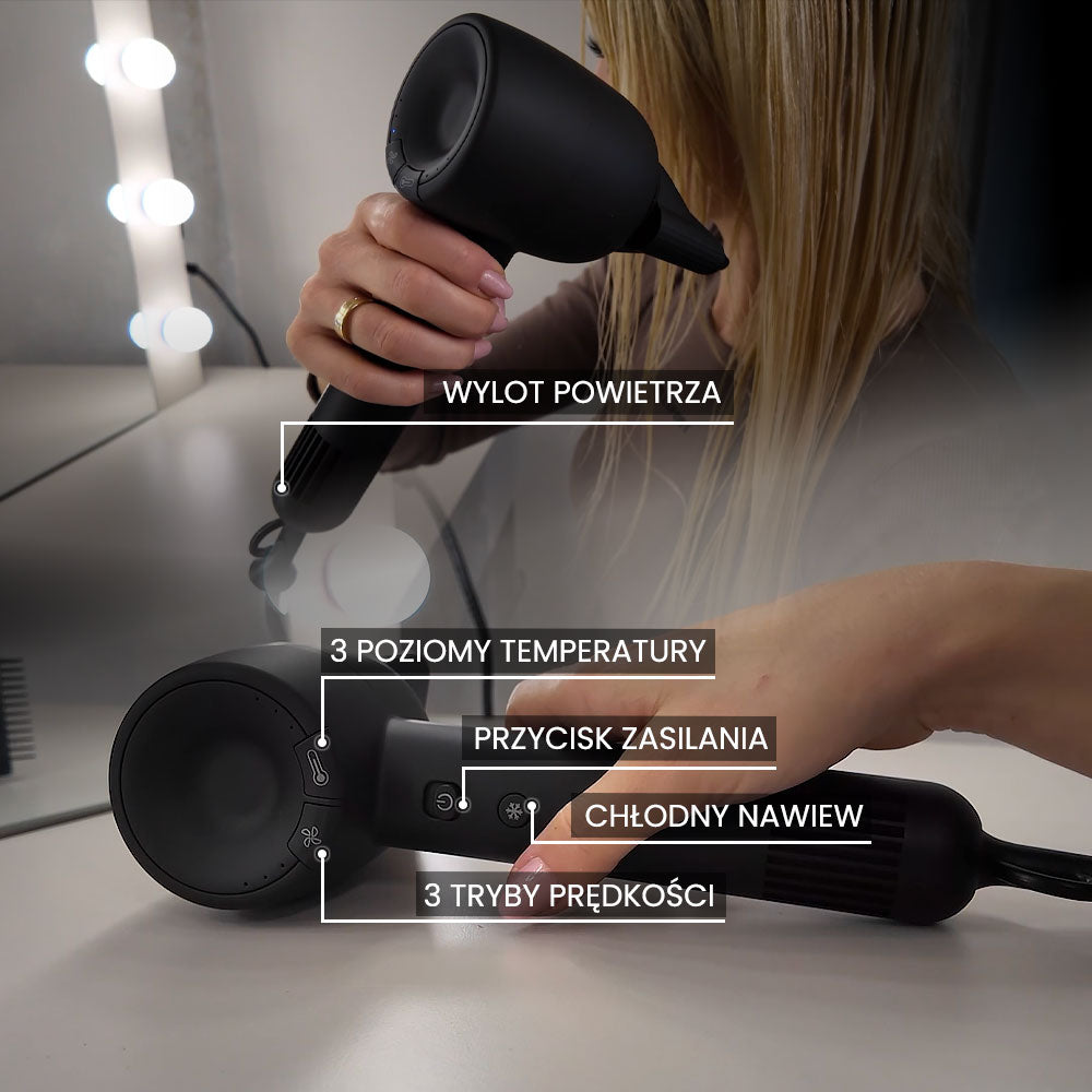 MistralBlast iQ Ionic White - inteligentna suszarka do włosów z jonizacją