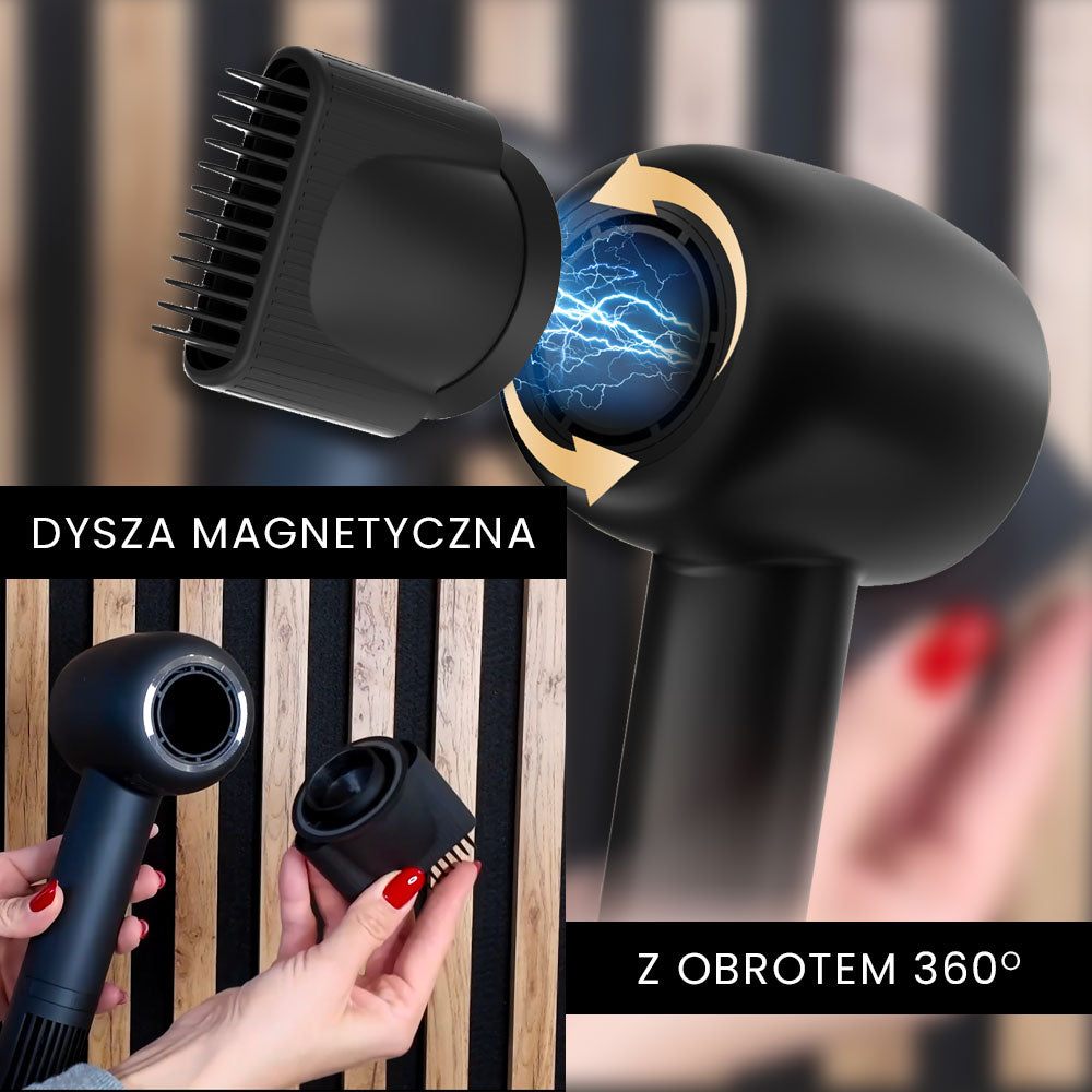 MistralBlast iQ Ionic Black - inteligentna suszarka do włosów z jonizacją
