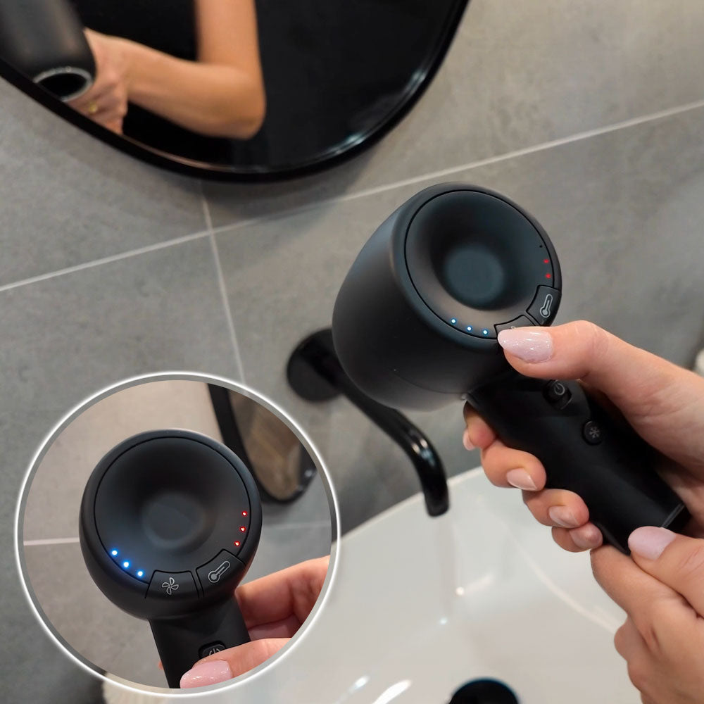 MistralBlast iQ Ionic Black - inteligentna suszarka do włosów z jonizacją