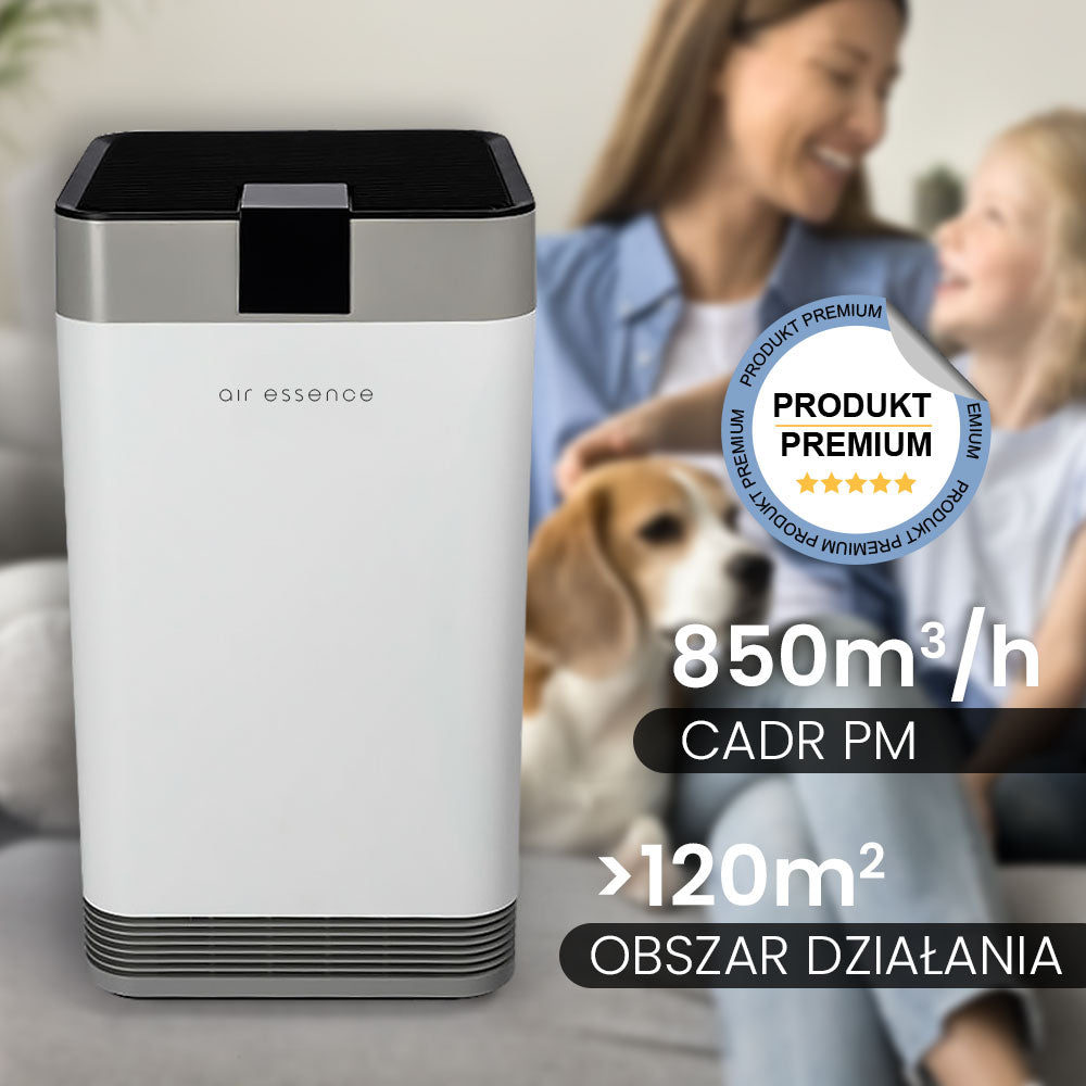 Grafenowy oczyszczacz powietrza Air Essence Cyclone ESP Graphene MAX, ~120m2