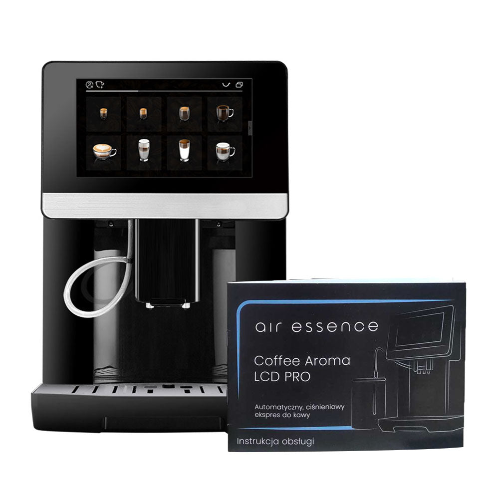 Air Essence Coffee Aroma LCD PRO - Automatyczny, ciśnieniowy ekspres do kawy z dotykowym wyświetlaczem, 19 bar