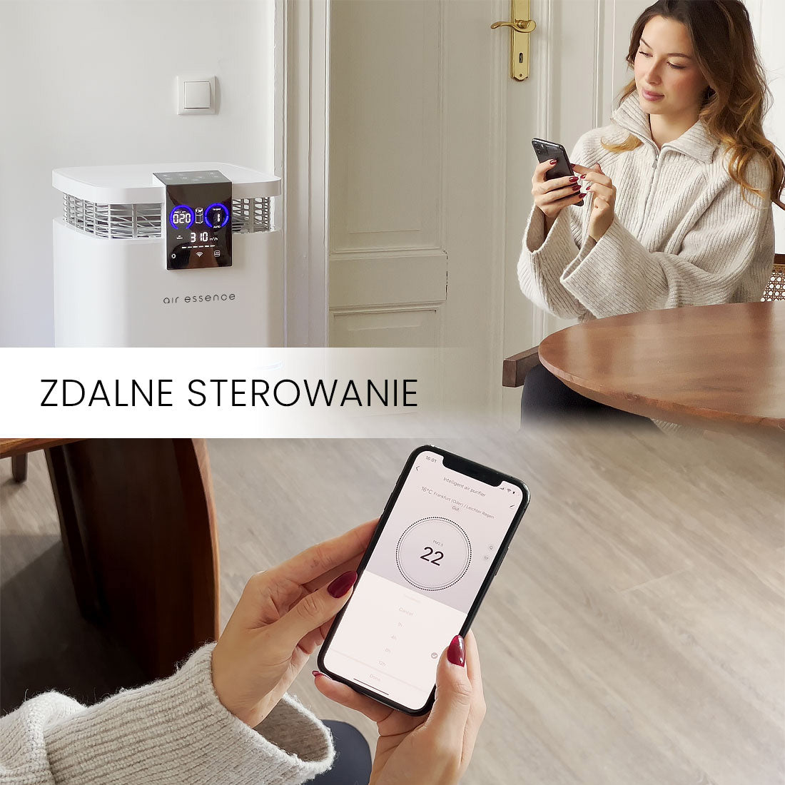 Oczyszczacz powietrza z nawilżaczem Air Essence Cyclone Max, 150-170m2