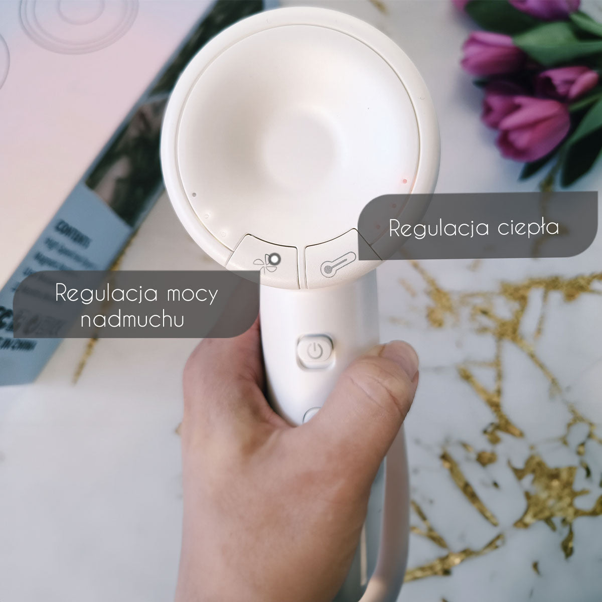 MistralBlast iQ Ionic White - inteligentna suszarka do włosów z jonizacją