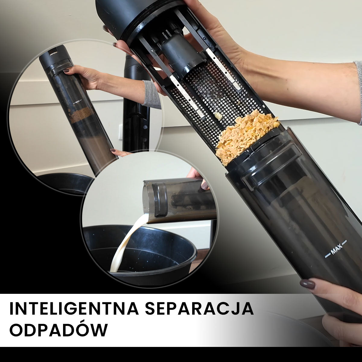 Air essence Typhoon 6w1 - Stojący i bezprzewodowy odkurzacz myjący