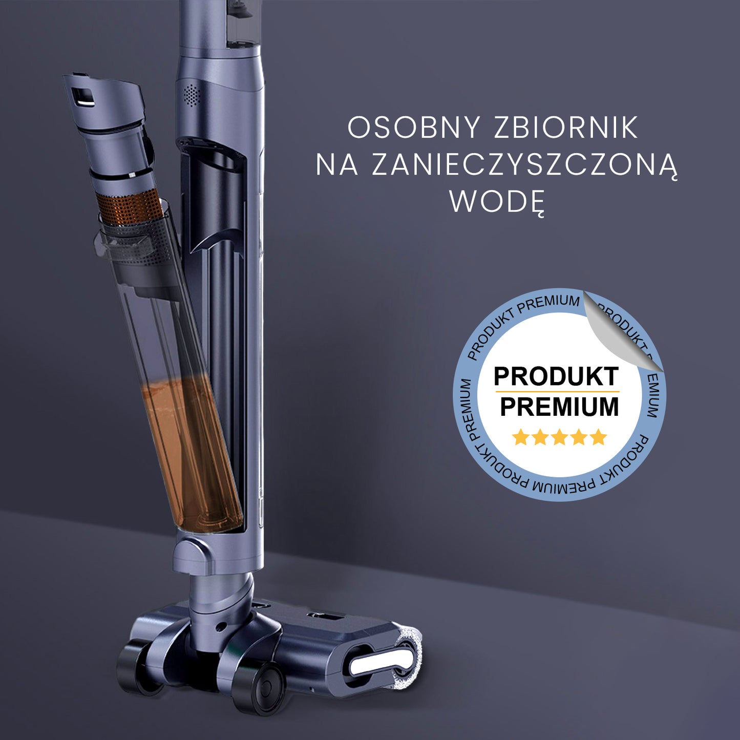 Air essence Typhoon 6w1 - Stojący i bezprzewodowy odkurzacz myjący